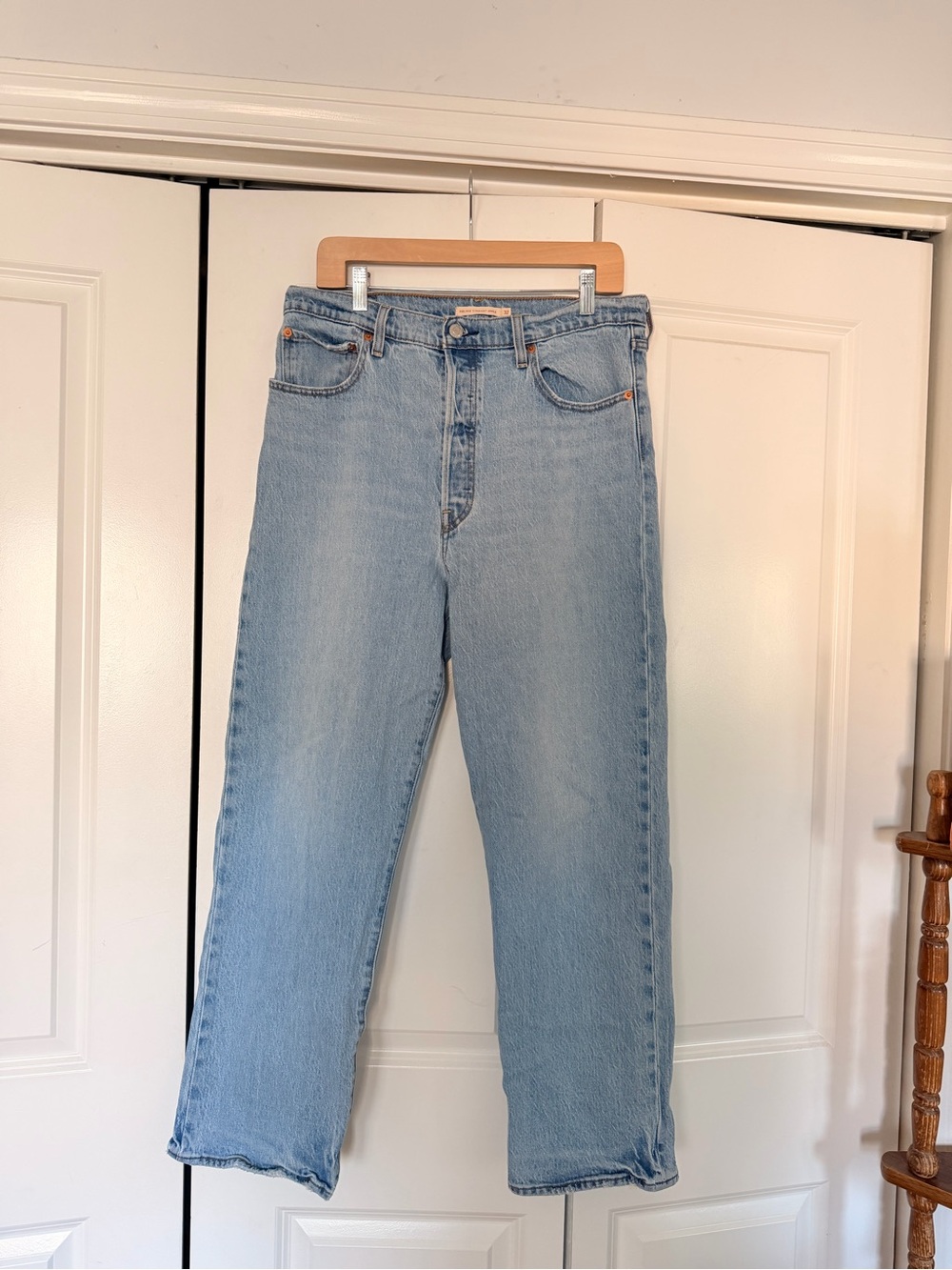 Levi's Light Blue Ribcage Straight Ankle Women’s Jeans